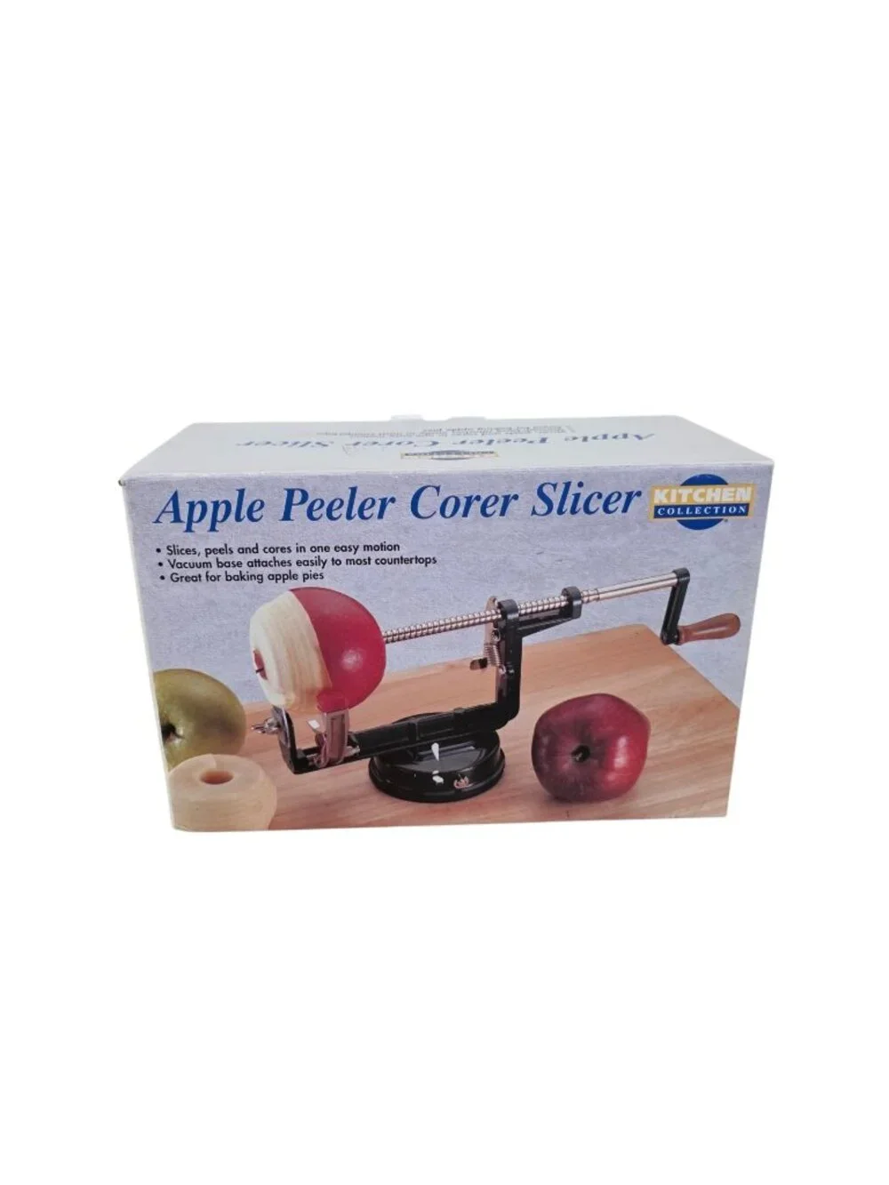 Kitchen Collection Manual Apple Peeler Corer Slicer Vacuum Base New